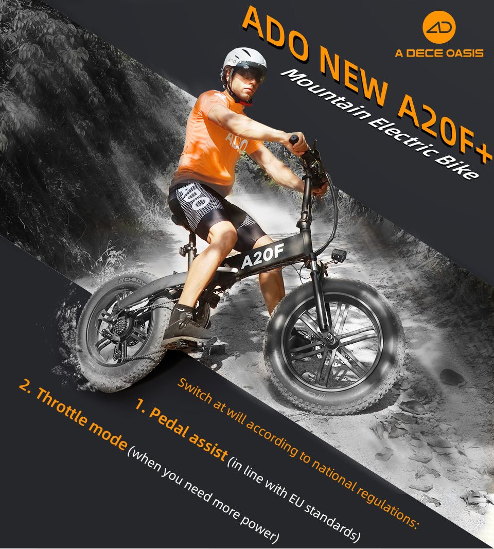 ADO A20F+ Fat Tyre Folding Electric Bike