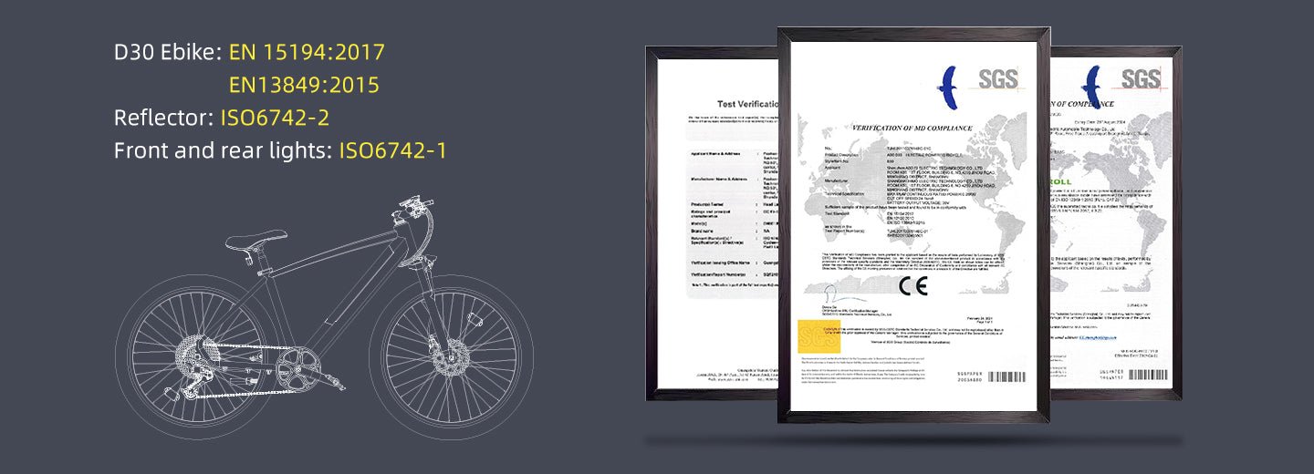 ADO D30 E-Bike - 27.5 Inch Lightweight Electric Bike