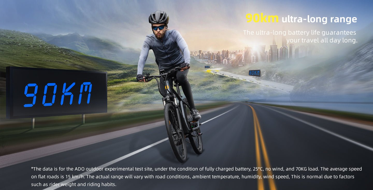 ADO D30 E-Bike - 27.5 Inch Lightweight Electric Bike