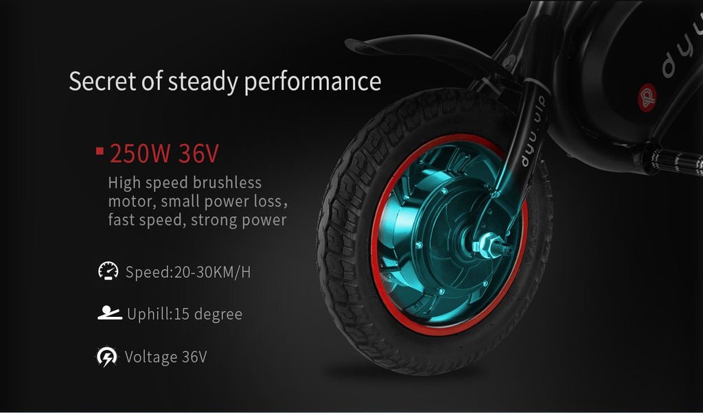 DYU Seated electric scooter Rear